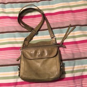 Green Fossil crossbody